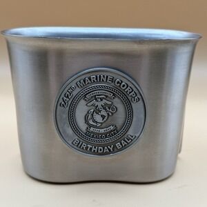 USMC 242nd Marine Corp Birthday Ball Mexico City  Water Canteen 2017 Stainless S
